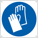 E1354Y - Cartello obbligo uso guanti EN ISO 7010