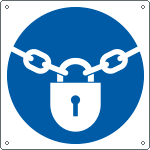 E1367X - cartello tenere chiuso EN ISO 7010