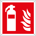 E15107W - Cartello antincendio estintore solo simbolo EN ISO 7010