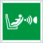 E15141K - cartello sistema rilevamento presenza orientamento segg.EN ISO 7010