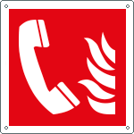 E15167K - Cartello antincendio telefono solo simbolo EN ISO 7010