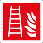 E15168X - Cartello scala antincendio solo simbolo EN ISO 7010