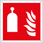 E15505X - Cartello antincendio stazione rilascio a distanza EN ISO 7010 F014
