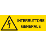 E17102KS - Etichetta adesiva interruttore generale EN ISO 7010