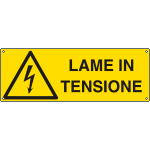 E1733K - Cartello pericolo lame in tensione EN ISO 7010