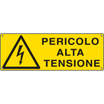 E1734K - Cartello pericolo alta tensione EN ISO 7010