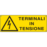 E1742K - Cartello pericolo terminali in tensione EN ISO 7010
