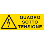 E1774KS - Etichetta adesiva quadro sotto tensione EN ISO 7010