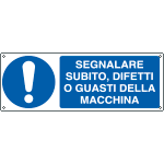 E1926KS - Etichetta adesiva segnalare subito difetti o guasti EN ISO 7010