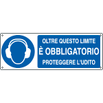 E1944KS - Etichetta adesiva proteggere udito oltre limite EN ISO 7010