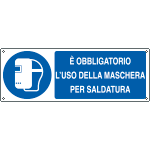 E1969KS - Etichetta adesiva obbligo uso maschera EN ISO 7010