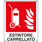 E20140Z - Cartello antincendio estintore carrellato EN ISO 7010 F009