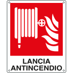 E20157Y - Cartello lancia antincendio/naspo EN ISO 7010