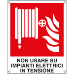 E20161X - Cartello non usare su impianti elettrici EN ISO 7010