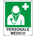E20196K - cartello personale medico EN ISO 7010