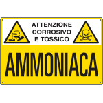 E2705 - Cartello sostanze pericolose AMMONIACA EN ISO 7010