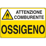 E2743 - Cartello sostanze pericolose OSSIGENO EN ISO 7010