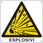E400301X - Cartello pericolo esplosivi EN ISO 7010