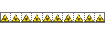 E49636NS - foglio n.10 etichette adesive 30x30 Pericolo basse temper..EN ISO 7010