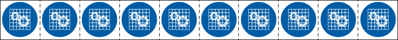 E49863NS - foglio n.10 etichette adesive 30x30 Obbligo controllo p..EN ISO 7010