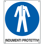 E616101K - Cartello obbligo indumenti protettivi EN ISO 7010