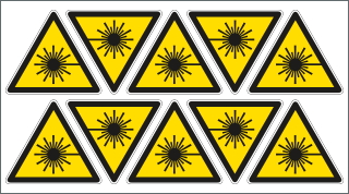 E91630B - Foglio n.30 etichette adesive simbolo zagaglia EN ISO 7010