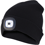 EDS610 - cappello nero con luce frontale