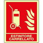 EL20140WA - Cartello luminescente Estintore carrellato
