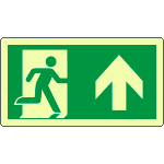 EL715103XP - Cartello lumin. DIN uscita di emergenza freccia avanti EN ISO 7010