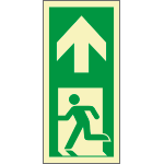 EL9161 - Segnale fotoluminescente adesivo Uscita sicurezza da pavimento