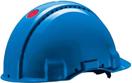 ELE16B - elmetto 3M G3000 ventilato colore AZZURRO