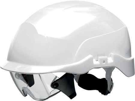 ELE61W - elmetto Centurion mod. Spectrum dielettrico occhiali inclusi Bianco