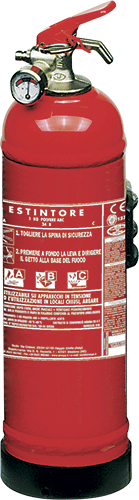 EOKB02 - Estintore manometro sost POLVERE kg 2 classe 13A89BC
