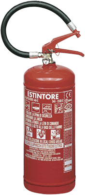 EOKM06 - Estintore manometro sost POLVERE kg 6 classe 34A233BC