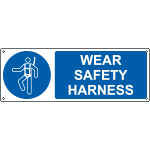 EYE1907K - sign hazard WEAR SAFETY HARNESS EN ISO 7010 M018