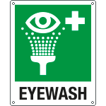 EYE20104K - Sign emergency EYEWASH EN ISO 7010 E011