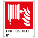 EYE20165X - Sign escape way FIRE HOSE REEL N. EN ISO 7010