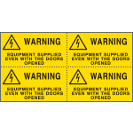 EYE91580B - Sheet n. 4 label WARNING EQUIPMENT EN ISO 7010