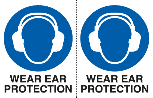 EYE95235A - Sheet n.2 label WEAR EAR PROTECTION EN ISO 7010