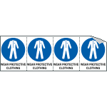 EYE95237B - sheet n. 4 label "WEAR PROTECT.CLOTHING"
