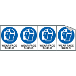 EYE95242B - sheet n. 4 label "WEAR FACE SHIELD"