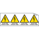 EYE95262B - sheet n. 4 label "ELECTRIC SHOCK..." EN ISO 7010