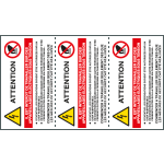 EYF91530E - Sheet n.3 label ATTENTION IL EST INTERDIT DE TRAVAILLER..EN ISO 7010