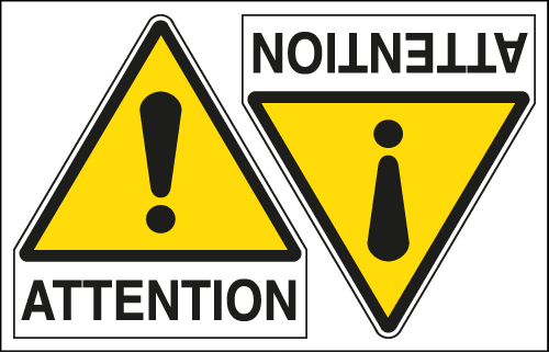 EYF95257A - Sheet n.2 label ATTENTION EN ISO 7010