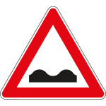 FAH160001 - Triangolo rifrangente NF 1 STRADA DEFORMATA