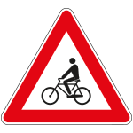 FAR190014 - Triangolo rifrangente NF 14 ATTRAVERSAMENTO CICLABILE