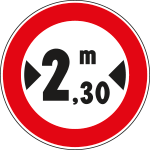 FAR242065 - Disco rifrangente NF 65 TRANSITO vietato LARG.m:___