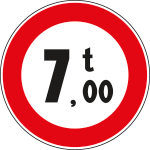 FAR242068 - Disco rifrangente NF 68 divieto PESO SUP.t:___