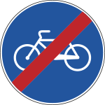 FAR260091 - Disco rifrangente NF 91 FINE PISTA CICLABILE