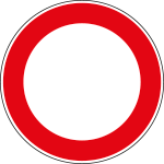 FAR290046 - Disco alluminio rifrangente NF 46 DIVIETO TRANSITO diametro 90